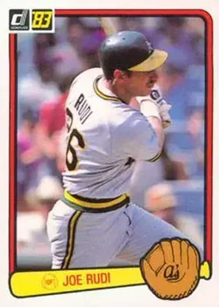 1983 Donruss #287 - Joe Rudi - Oakland Athletics