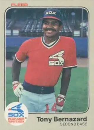 1983 Fleer #231 - Tony Bernazard - Chicago White Sox