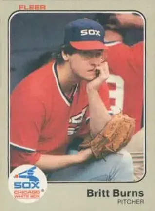 1983 Fleer #232 - Britt Burns - Chicago White Sox 1983 Fleer #232 - Britt Burns - Chicago White Sox