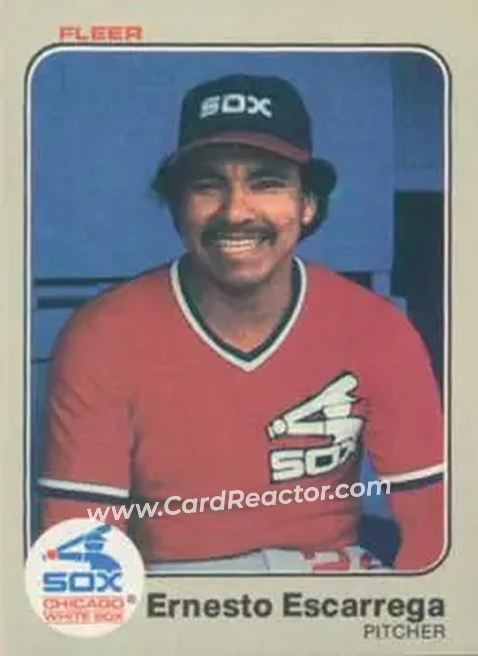 1983 Fleer #234 - Ernesto Escarrega - Chicago White Sox - Front 1983 Fleer #234 - Ernesto Escarrega - Chicago White Sox - Front