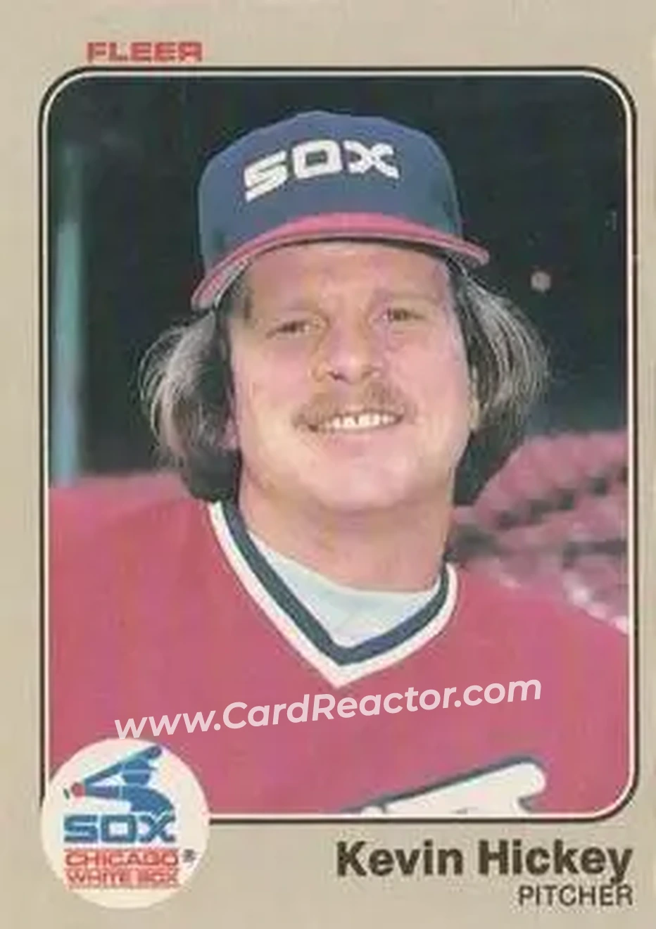 1983 Fleer #237 - Kevin Hickey - Chicago White Sox - Front 1983 Fleer #237 - Kevin Hickey - Chicago White Sox - Front