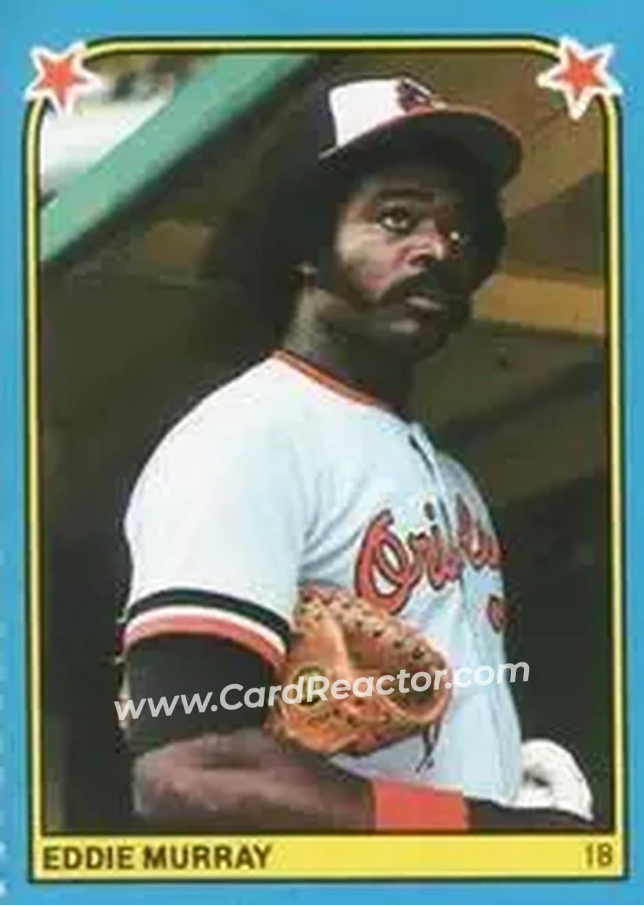 1983 Fleer Star Stickers #202 - Eddie Murray - Baltimore Orioles - Front