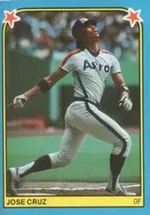 1983 Fleer Star Stickers #206 - Jose Cruz - Houston Astros