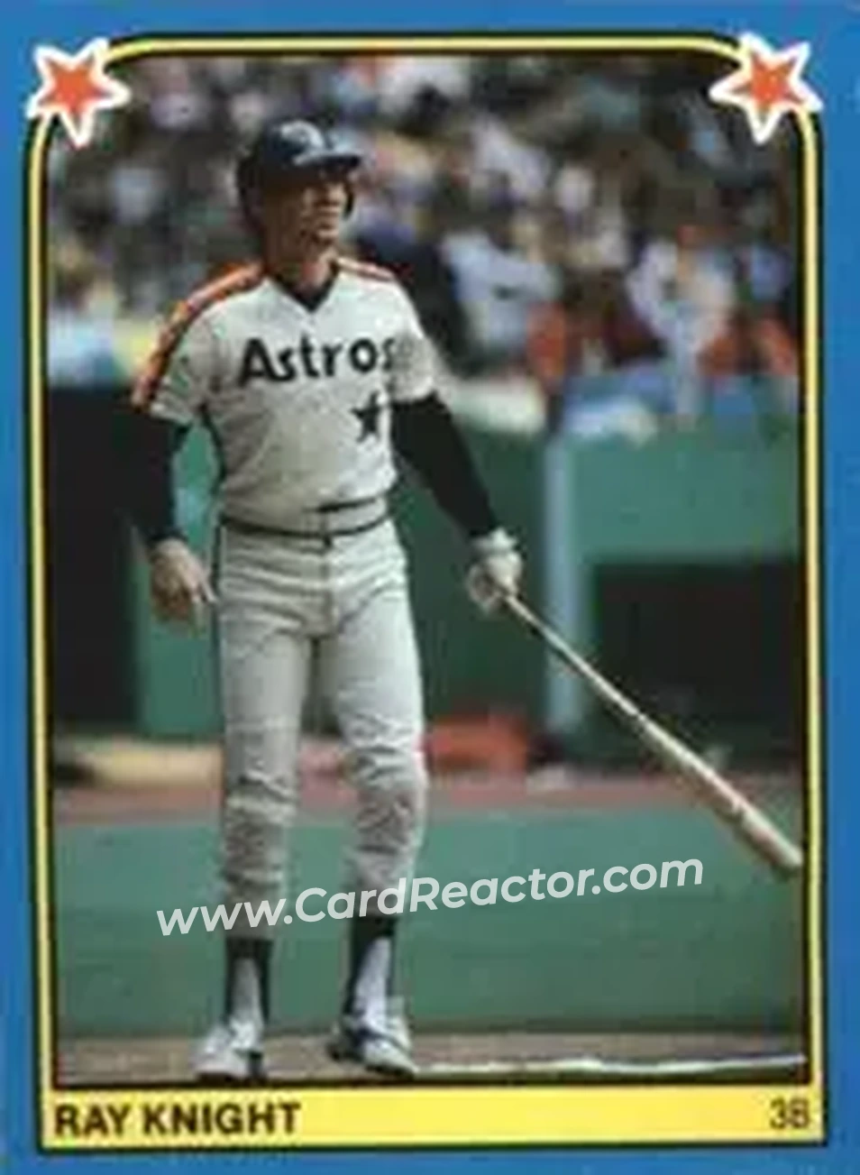 1983 Fleer Star Stickers #208 - Ray Knight - Houston Astros - Front