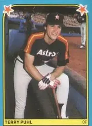 1983 Fleer Star Stickers #209 - Terry Puhl - Houston Astros