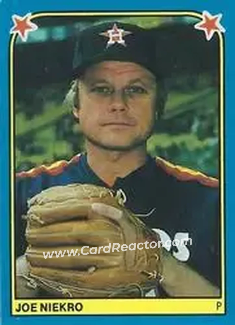 1983 Fleer Star Stickers #210 - Joe Niekro - Houston Astros - Front