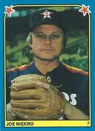 1983 Fleer Star Stickers #210 - Joe Niekro - Houston Astros