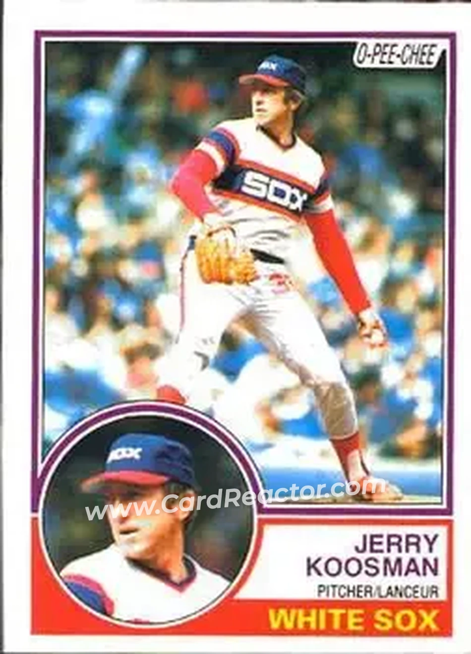 1983 O-Pee-Chee #153 - Jerry Koosman - Chicago White Sox - Front 1983 O-Pee-Chee #153 - Jerry Koosman - Chicago White Sox - Front