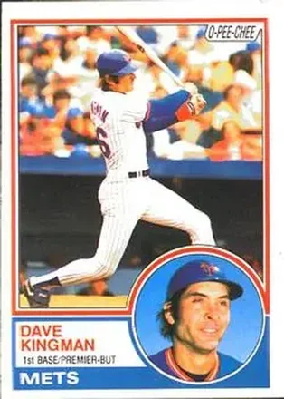 1983 O-Pee-Chee #160 - Dave Kingman - New York Mets 1983 O-Pee-Chee #160 - Dave Kingman - New York Mets
