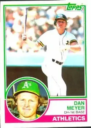 1983 Topps #208 - Dan Meyer - Oakland Athletics