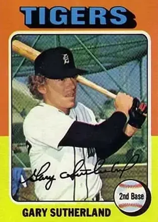 1975 Topps #522 - Gary Sutherland - Detroit Tigers 1975 Topps #522 - Gary Sutherland - Detroit Tigers