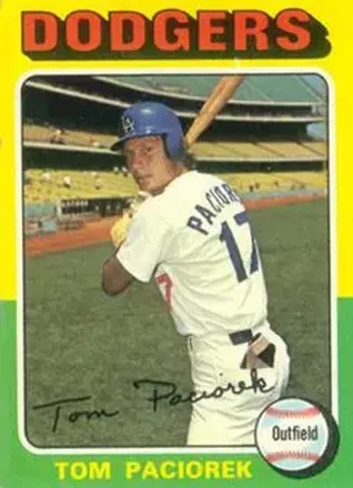 1975 Topps #523 - Tom Paciorek - Los Angeles Dodgers 1975 Topps #523 - Tom Paciorek - Los Angeles Dodgers