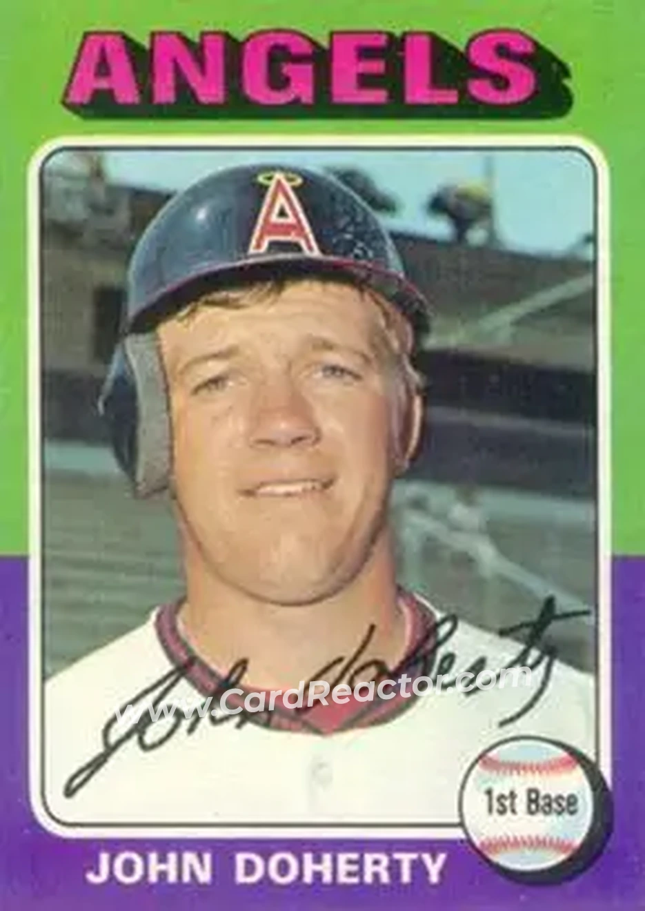 1975 Topps #524 - John Doherty - California Angels - Front