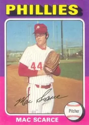 1975 Topps #527 - Mac Scarce - Philadelphia Phillies