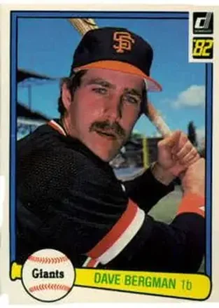 1982 Donruss #146 - Dave Bergman - San Francisco Giants