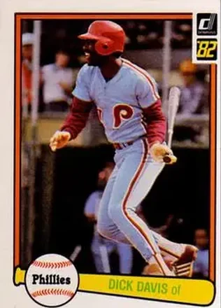 1982 Donruss #147 - Dick Davis - Philadelphia Phillies