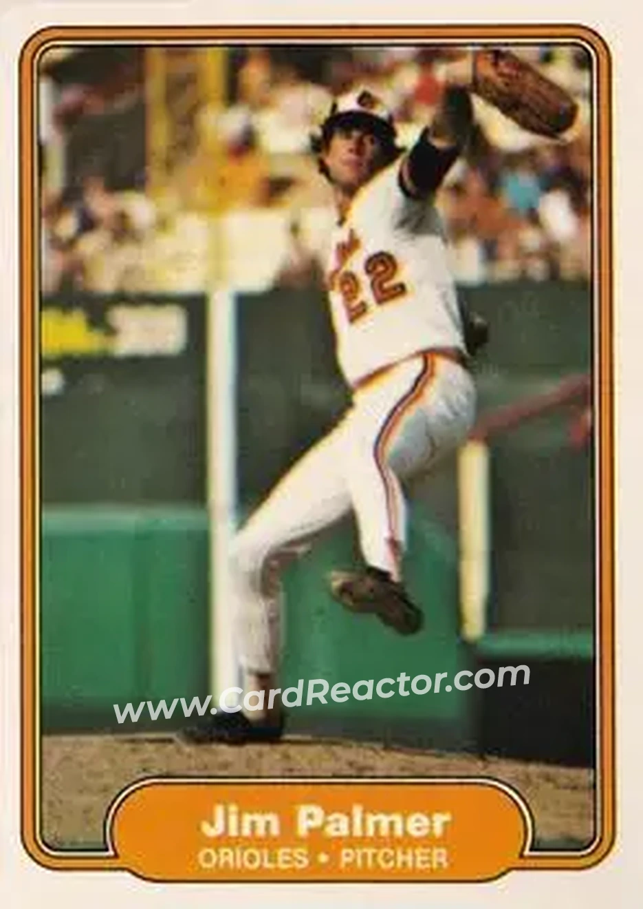 1982 Fleer #175 - Jim Palmer - Baltimore Orioles - Front