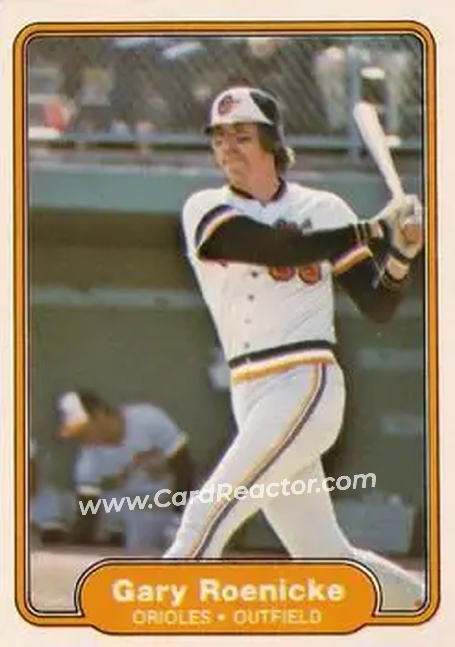 1982 Fleer #177 - Gary Roenicke - Baltimore Orioles - Front 1982 Fleer #177 - Gary Roenicke - Baltimore Orioles - Front