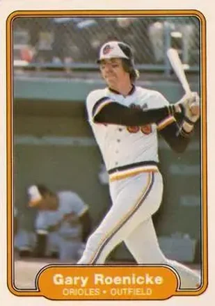 1982 Fleer #177 - Gary Roenicke - Baltimore Orioles