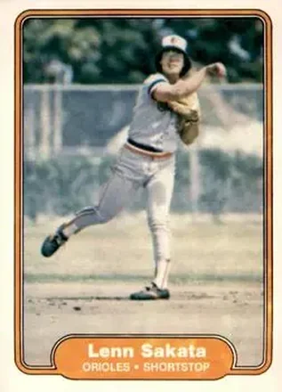 1982 Fleer #178 - Lenn Sakata - Baltimore Orioles 1982 Fleer #178 - Lenn Sakata - Baltimore Orioles