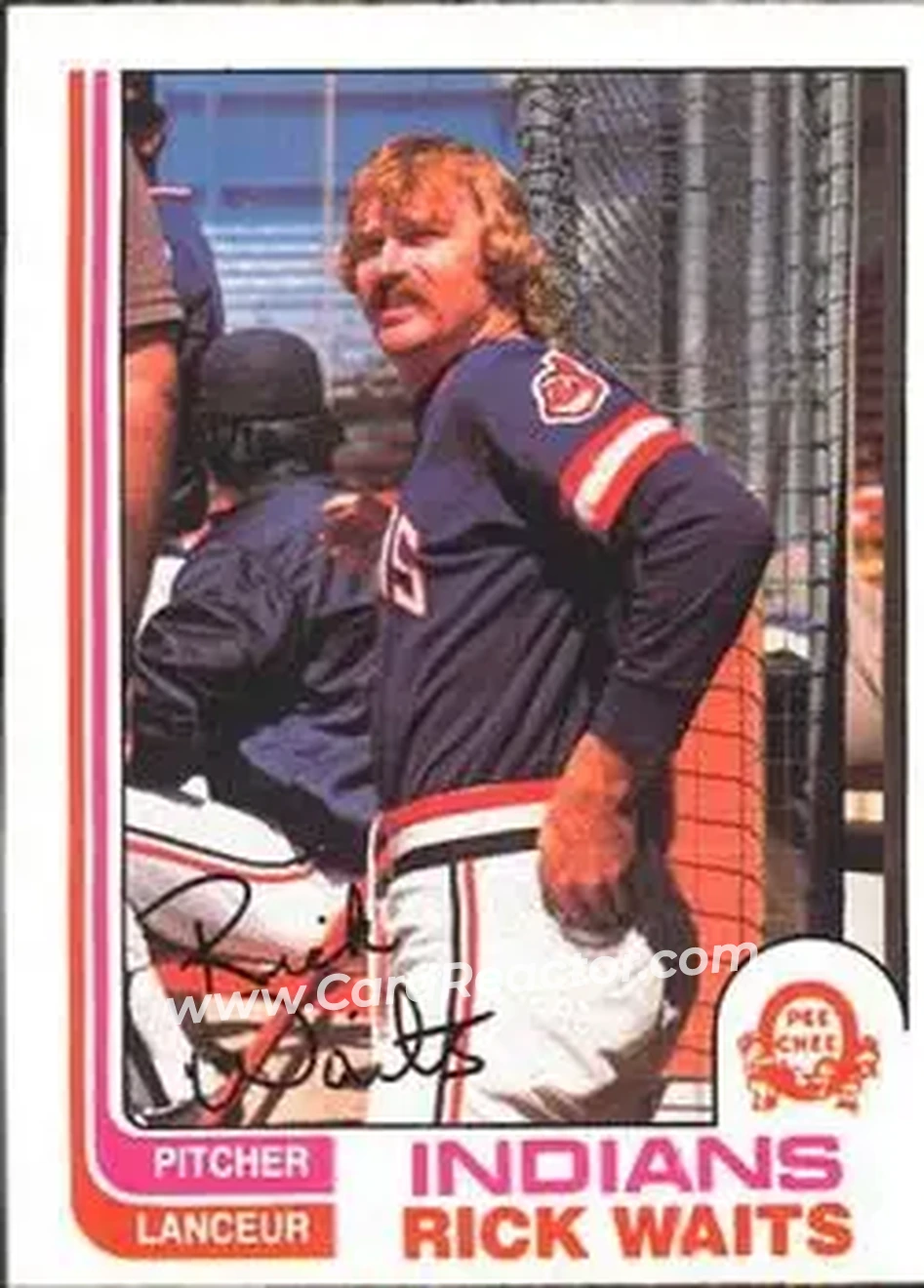 1982 O-Pee-Chee #142 - Rick Waits - Cleveland Indians - Front 1982 O-Pee-Chee #142 - Rick Waits - Cleveland Indians - Front