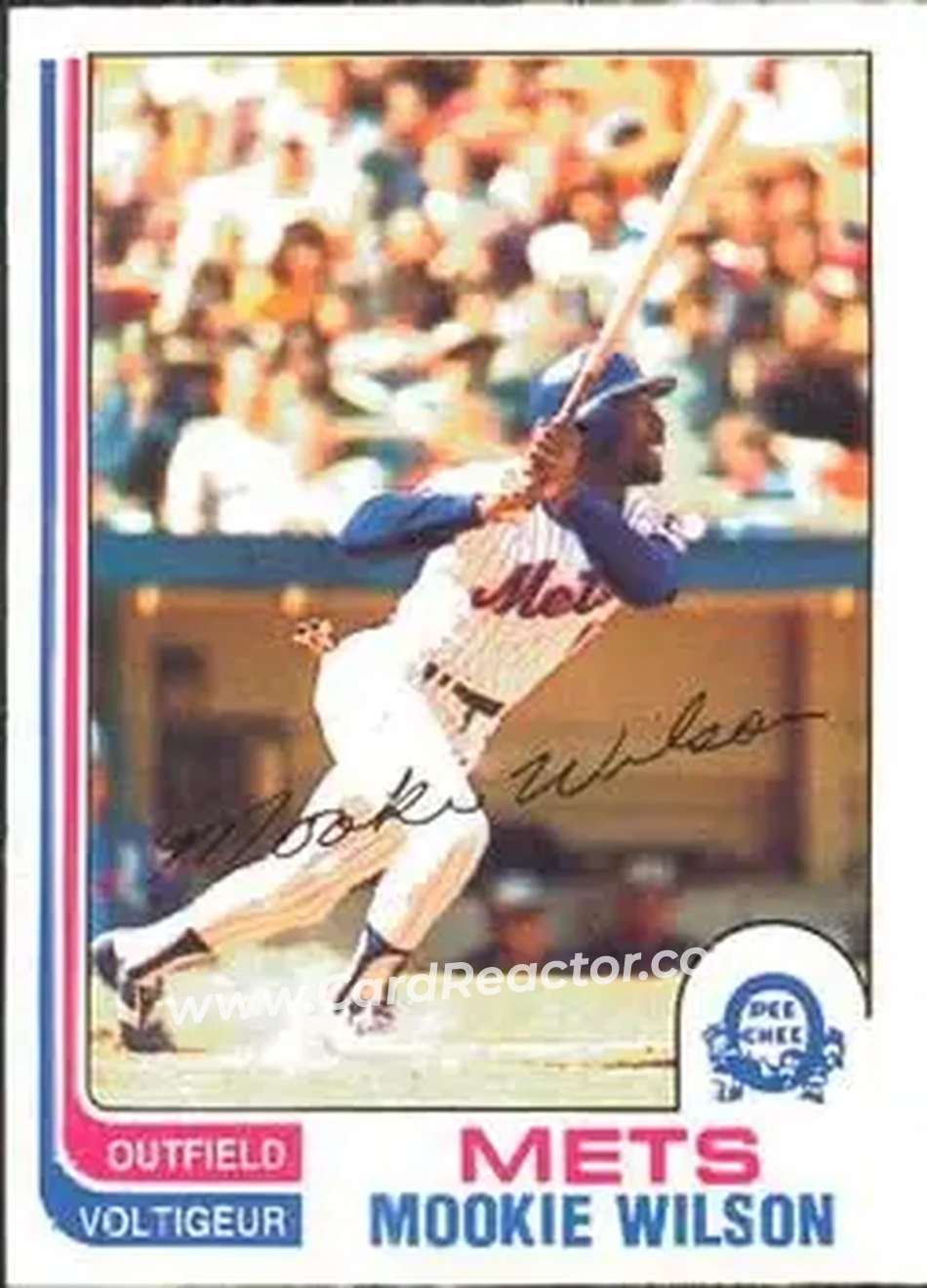 1982 O-Pee-Chee #143 - Mookie Wilson - New York Mets - Front