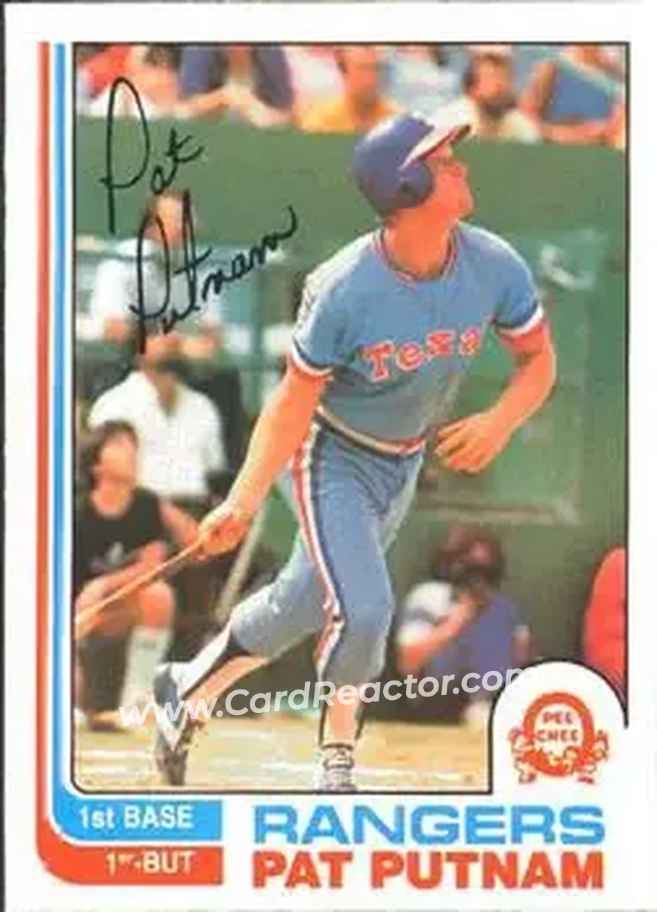 1982 O-Pee-Chee #149 - Pat Putnam - Texas Rangers - Front 1982 O-Pee-Chee #149 - Pat Putnam - Texas Rangers - Front