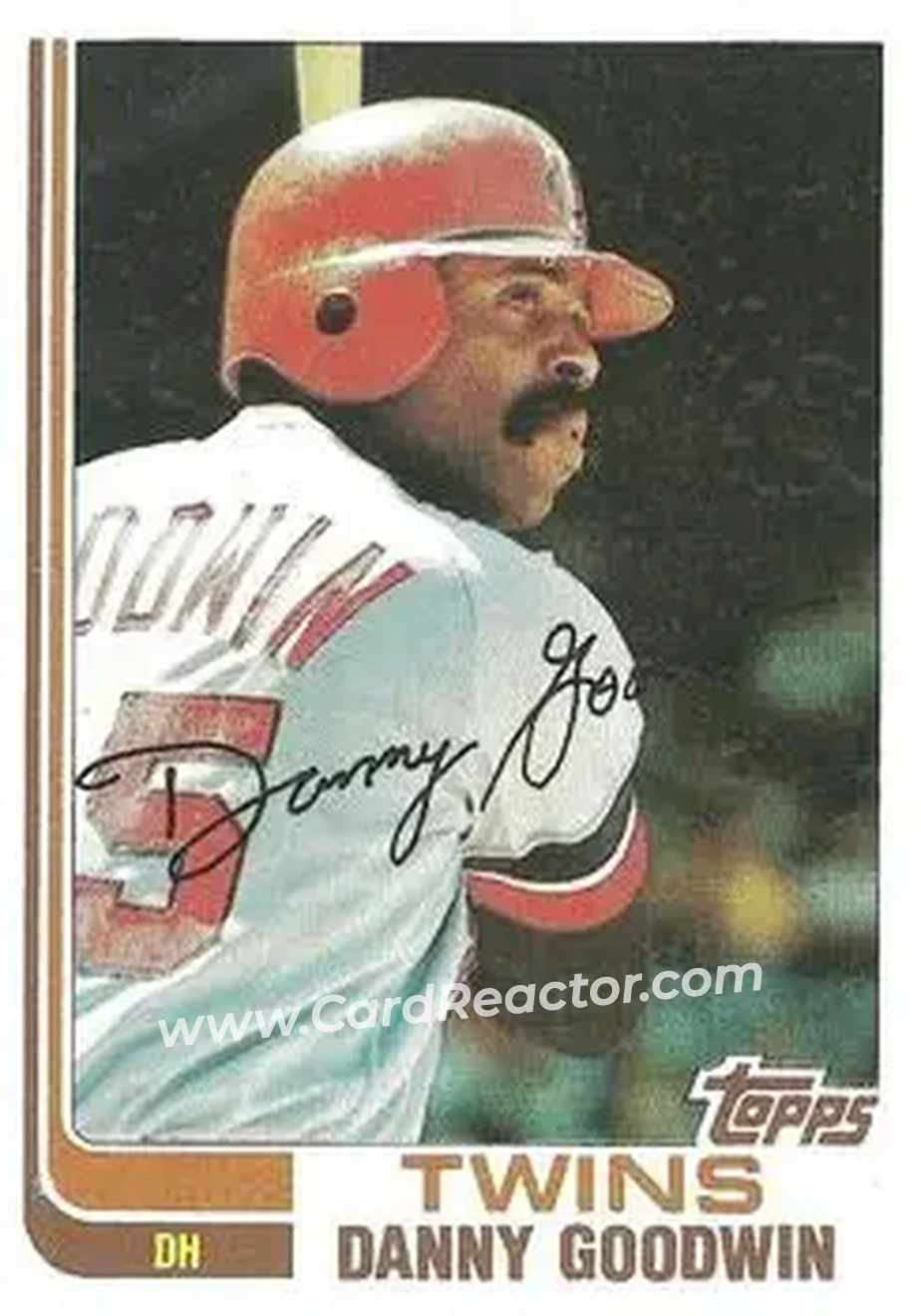 1982 Topps #123 - Danny Goodwin - Minnesota Twins - Front
