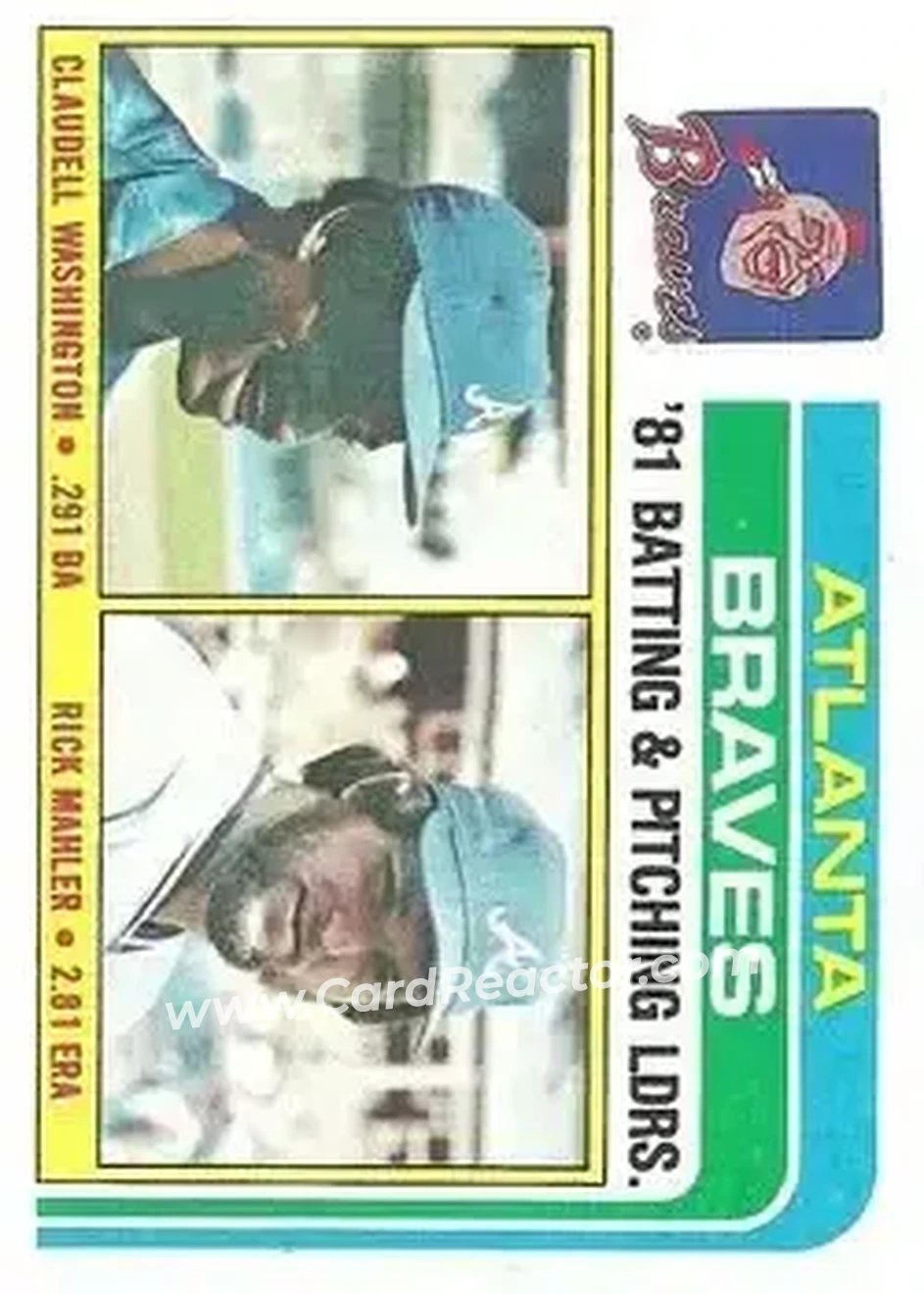 1982 Topps #126 - Card #126 - Atlanta Braves - Front
