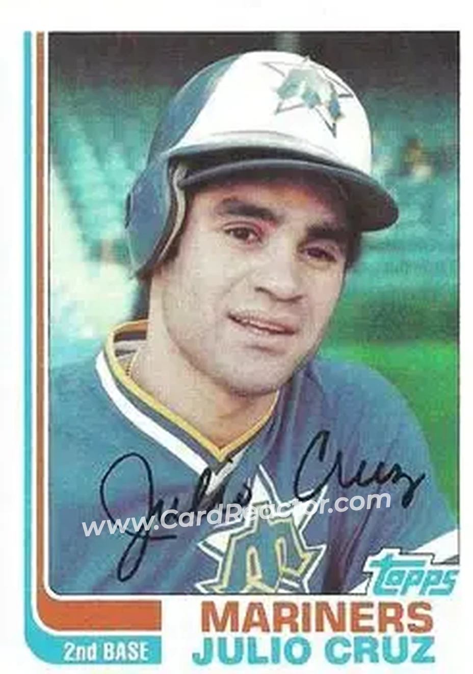 1982 Topps #130 - Julio Cruz - Seattle Mariners - Front 1982 Topps #130 - Julio Cruz - Seattle Mariners - Front