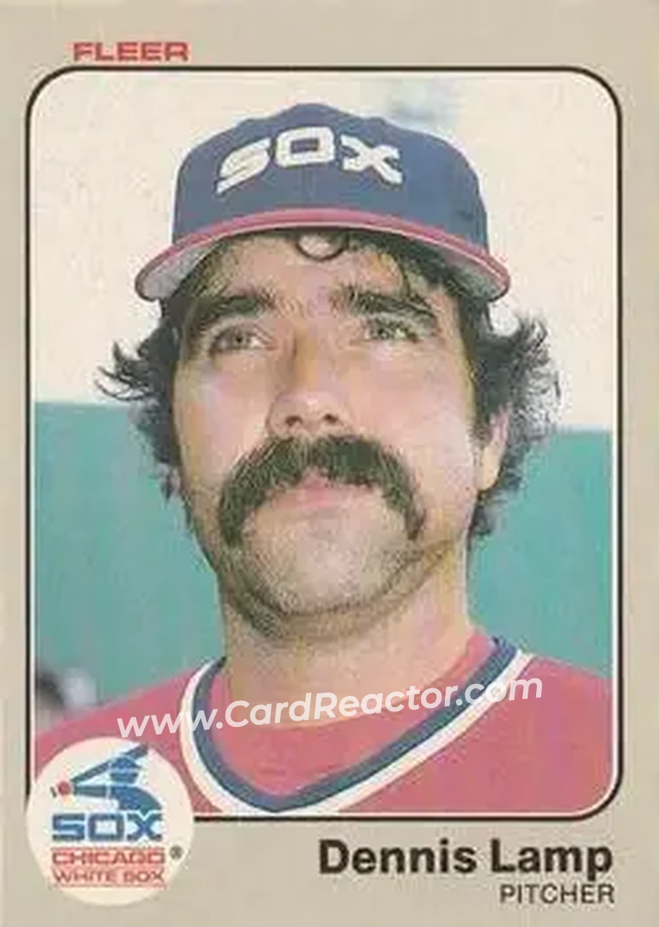 1983 Fleer #243 - Dennis Lamp - Chicago White Sox - Front