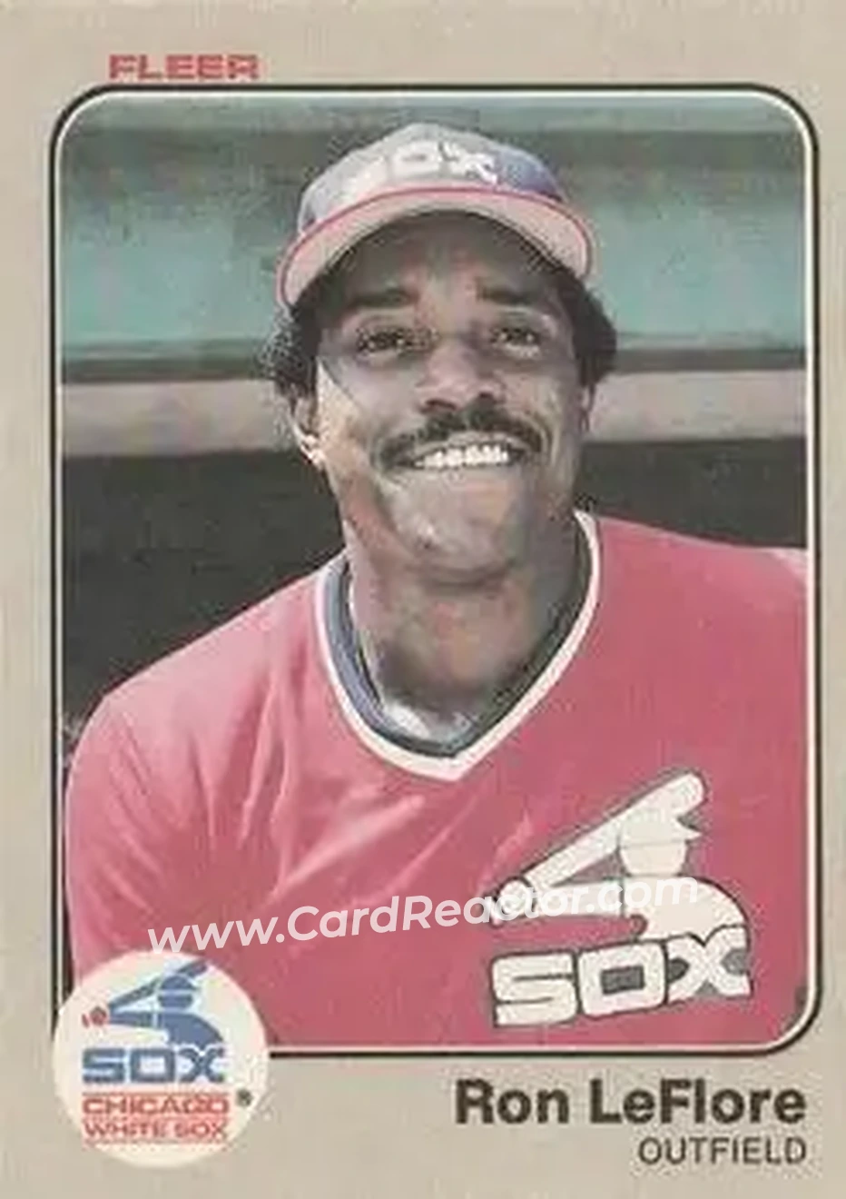 1983 Fleer #246 - Ron LeFlore - Chicago White Sox - Front 1983 Fleer #246 - Ron LeFlore - Chicago White Sox - Front