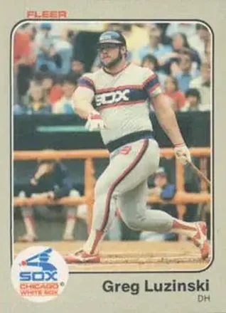 1983 Fleer #247 - Greg Luzinski - Chicago White Sox