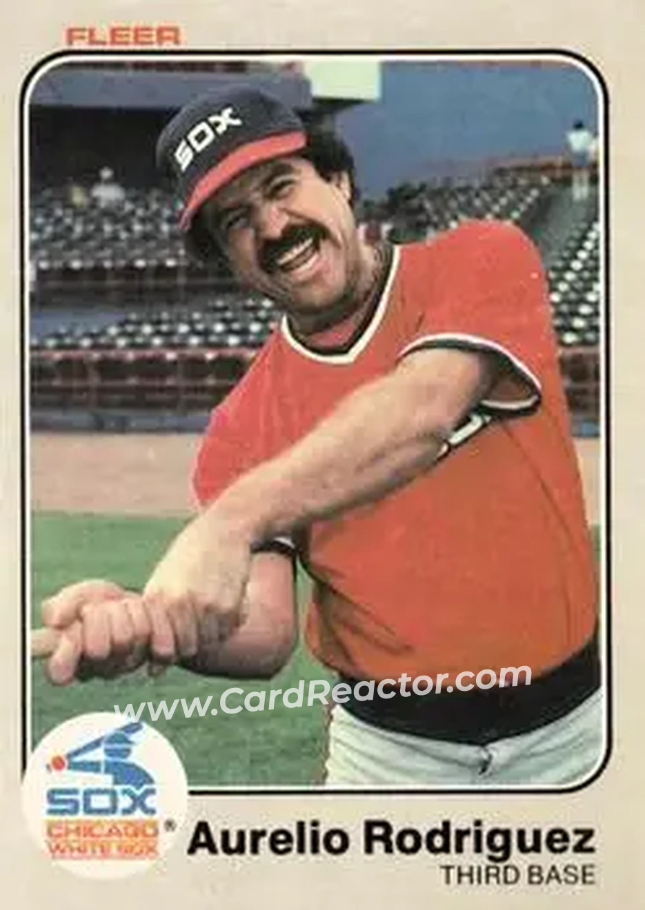 1983 Fleer #249 - Aurelio Rodriguez - Chicago White Sox - Front 1983 Fleer #249 - Aurelio Rodriguez - Chicago White Sox - Front