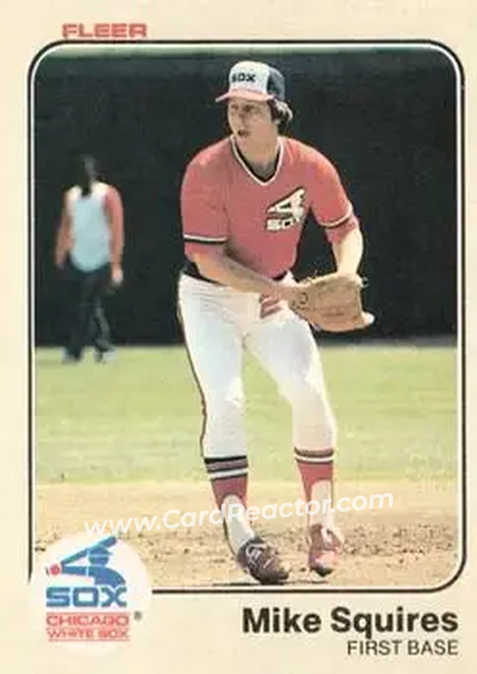 1983 Fleer #250 - Mike Squires - Chicago White Sox - Front