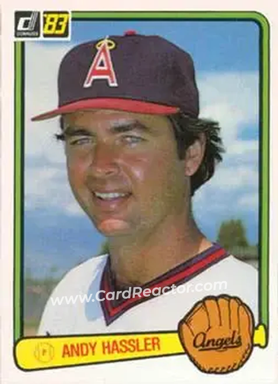 1983 Donruss #290 - Andy Hassler - California Angels - Front 1983 Donruss #290 - Andy Hassler - California Angels - Front