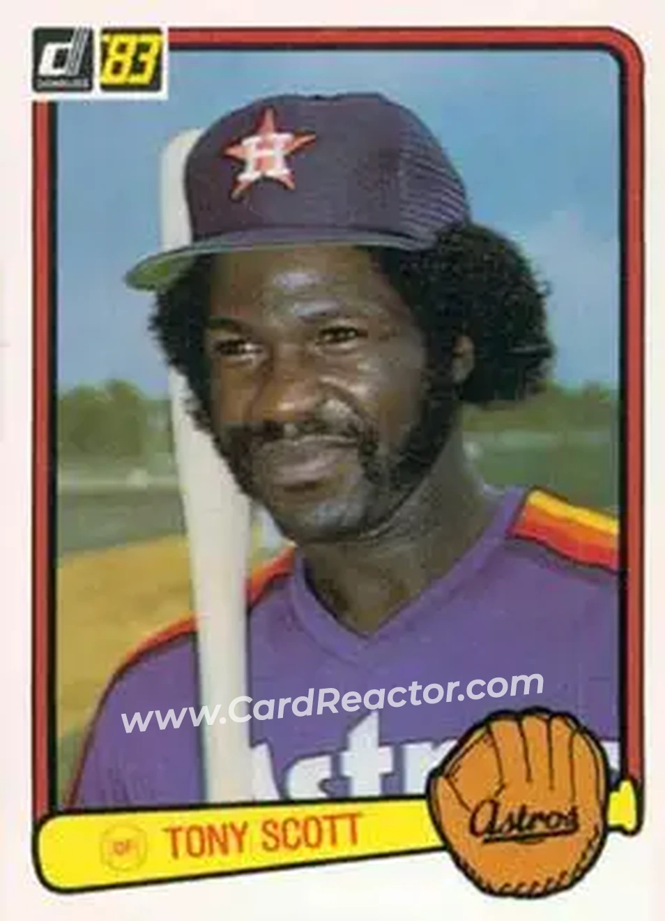 1983 Donruss #293 - Tony Scott - Houston Astros - Front 1983 Donruss #293 - Tony Scott - Houston Astros - Front