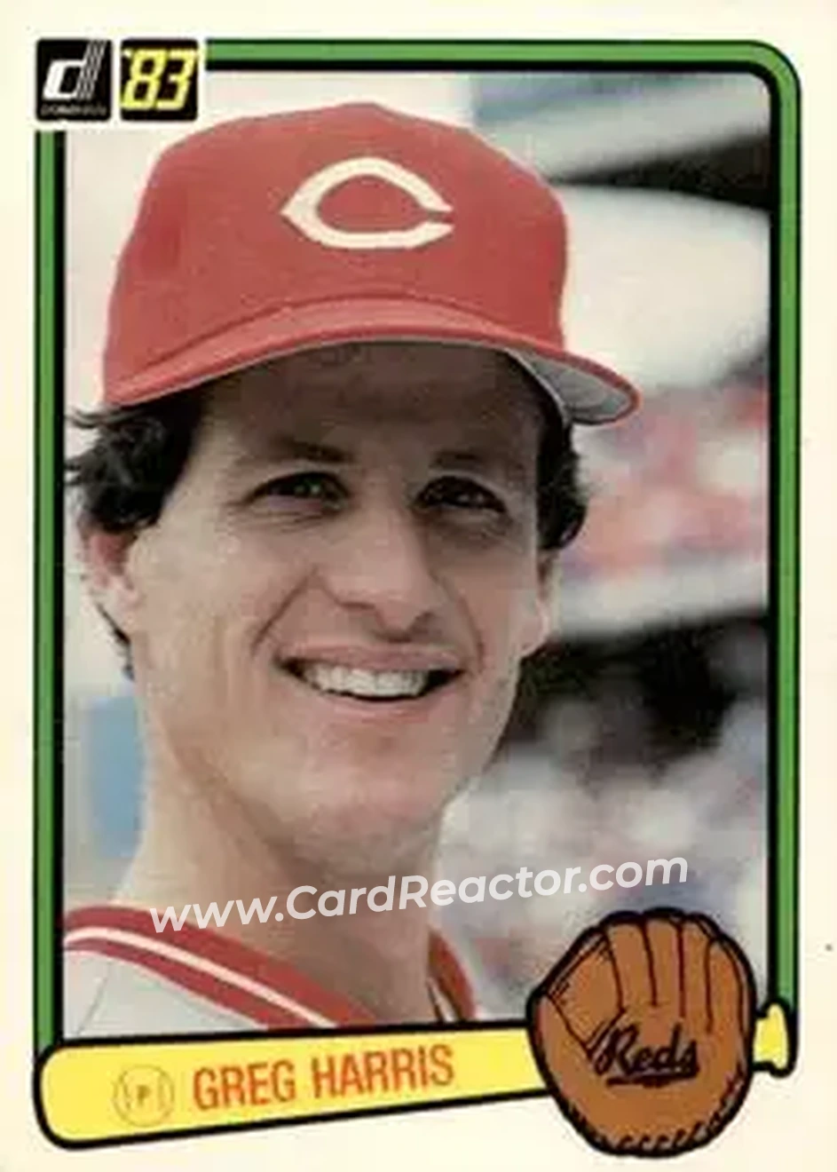 1983 Donruss #295 - Greg Harris - Cincinnati Reds - Front 1983 Donruss #295 - Greg Harris - Cincinnati Reds - Front