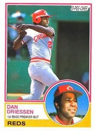 1983 O-Pee-Chee #165 - Dan Driessen - Cincinnati Reds 1983 O-Pee-Chee #165 - Dan Driessen - Cincinnati Reds