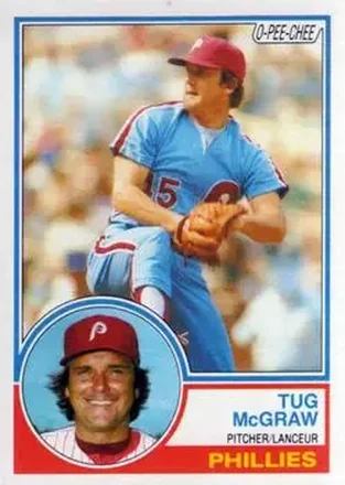 1983 O-Pee-Chee #166 - Tug McGraw - Philadelphia Phillies