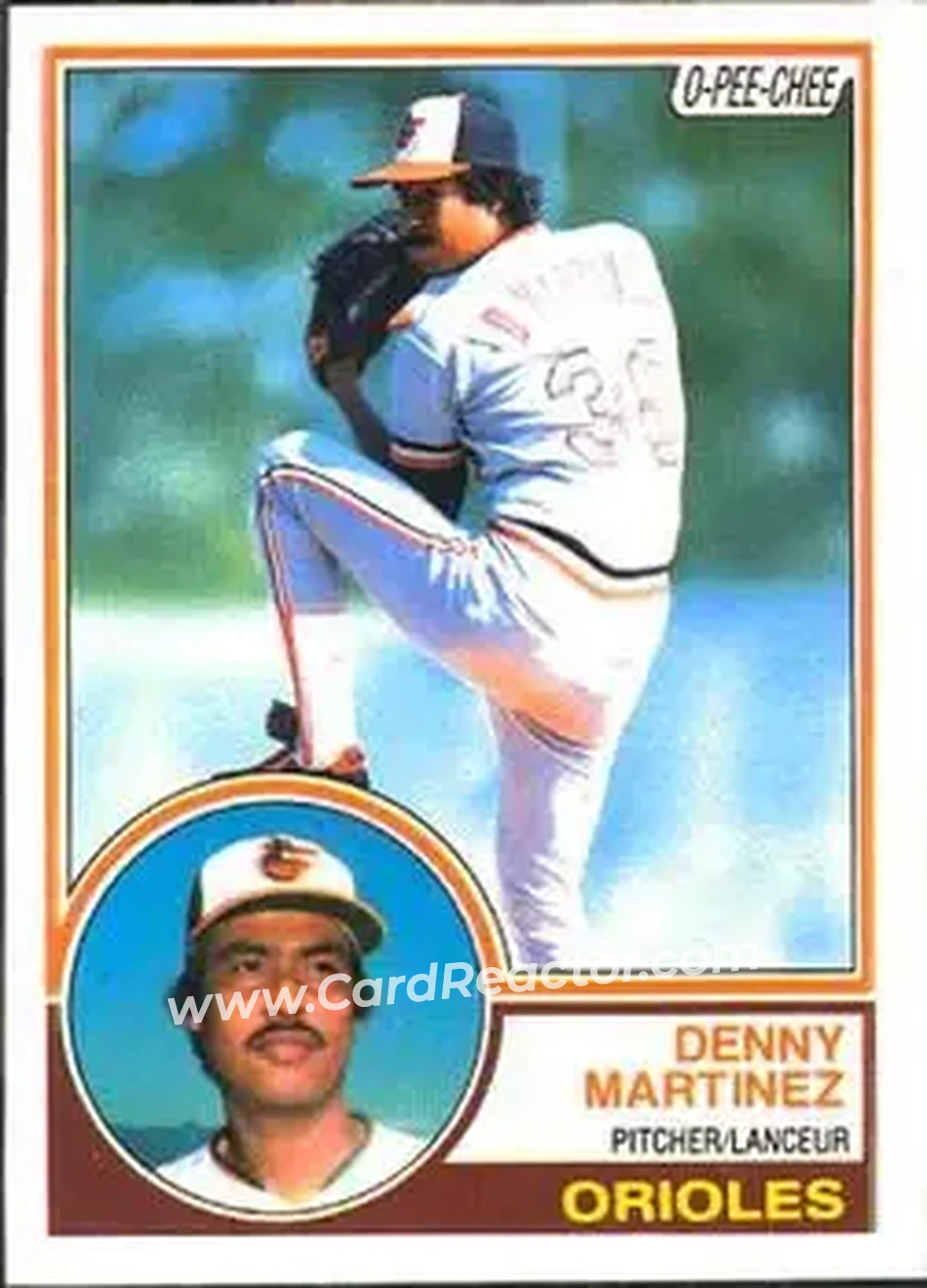 1983 O-Pee-Chee #167 - Denny Martinez - Baltimore Orioles - Front 1983 O-Pee-Chee #167 - Denny Martinez - Baltimore Orioles - Front