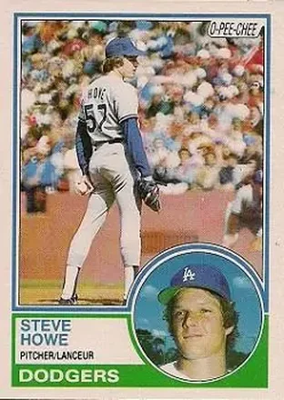 1983 O-Pee-Chee #170 - Steve Howe - Los Angeles Dodgers