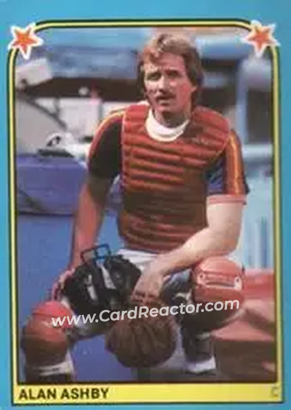 1983 Fleer Star Stickers #212 - Alan Ashby - Houston Astros - Front