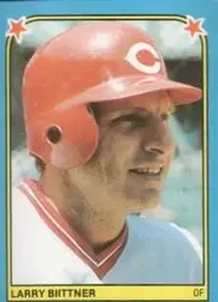 1983 Fleer Star Stickers #215 - Larry Biittner - Cincinnati Reds