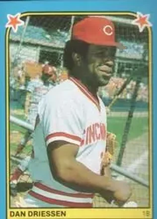 1983 Fleer Star Stickers #217 - Dan Driessen - Cincinnati Reds 1983 Fleer Star Stickers #217 - Dan Driessen - Cincinnati Reds