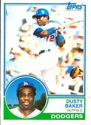 1983 Topps #220 - Dusty Baker - Los Angeles Dodgers