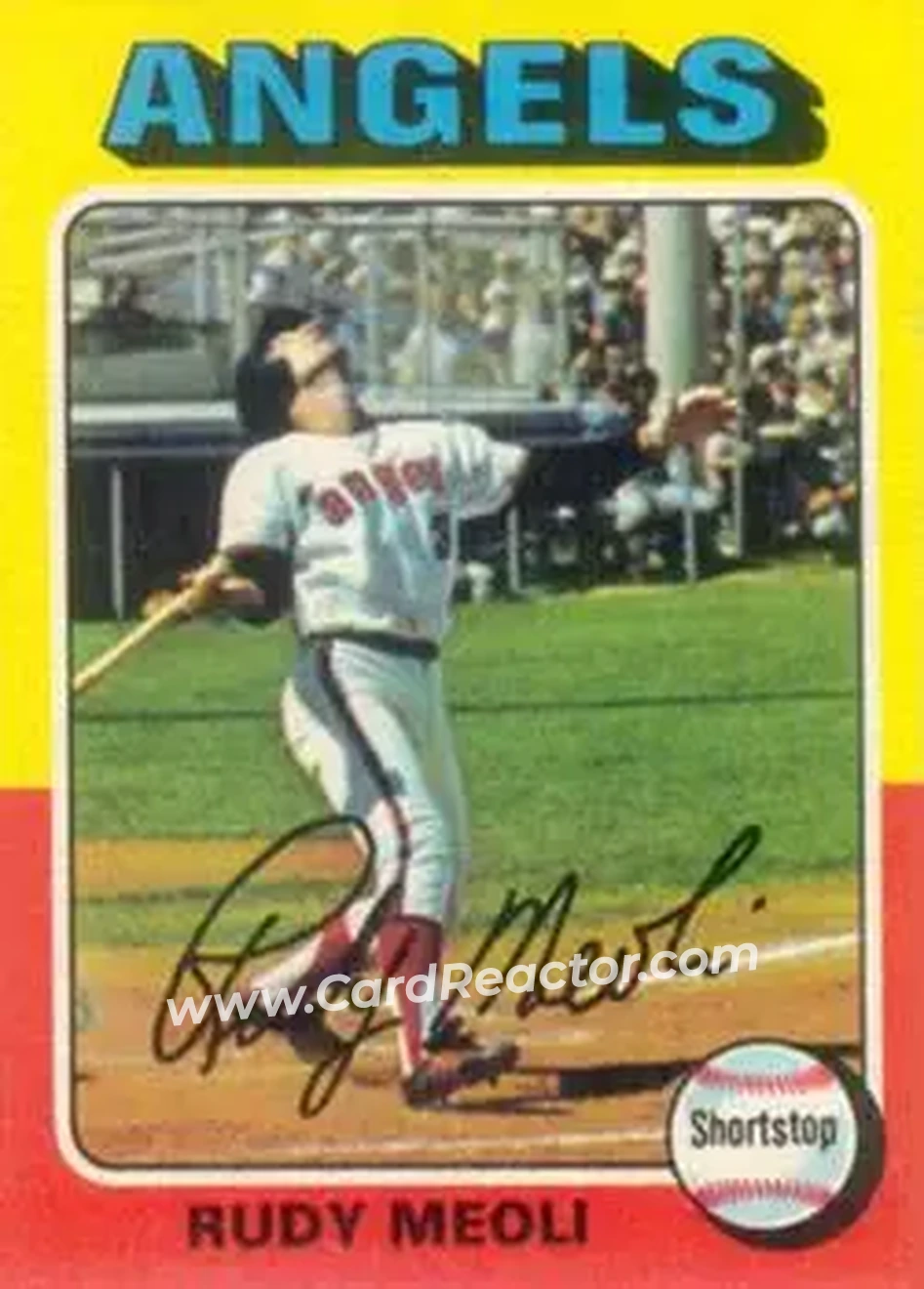 1975 Topps #533 - Rudy Meoli - California Angels - Front