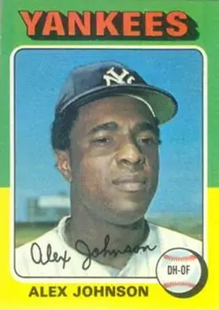 1975 Topps #534 - Alex Johnson - New York Yankees