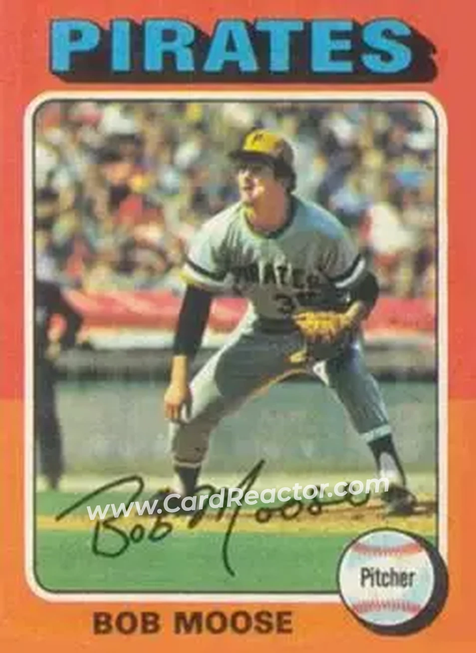 1975 Topps #536 - Bob Moose - Pittsburgh Pirates - Front