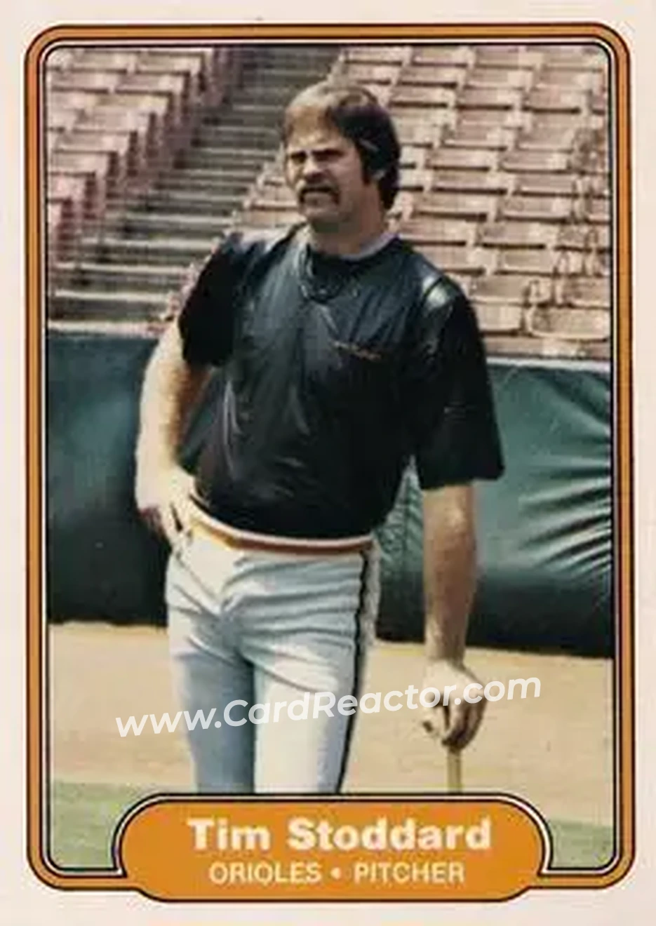 1982 Fleer #181 - Tim Stoddard - Baltimore Orioles - Front